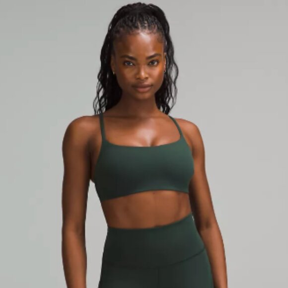 *NWT* Lululemon Wunder Train Strappy Racer Bra C/D Cup - Legacy Green - Picture 1 of 4